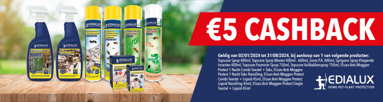 Cashback Edialux insectenbestrijders