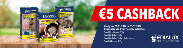 Cashback Edialux ratten