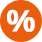 Orange percentage logo