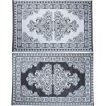 Tuintapijt Perzisch zwart/wit 180 x 120cm