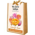 Tulp We love tulips Orange love - geschenktas (20 stuks)