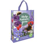 Shopping Bag Help Nature Grow - Bij- en vlindermix