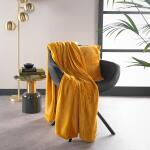 XL plaid BILLY flannel fleece 150 x 200 cm - Golden Glow