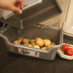 Aardappel opbergbox en schilbak 2 in 1