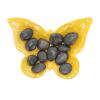 Bijen-en vlinderdrinkschaal met stenen - vlindervorm