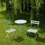 Bistroset Pastelgroen - vouwtafel met vouwstoelen