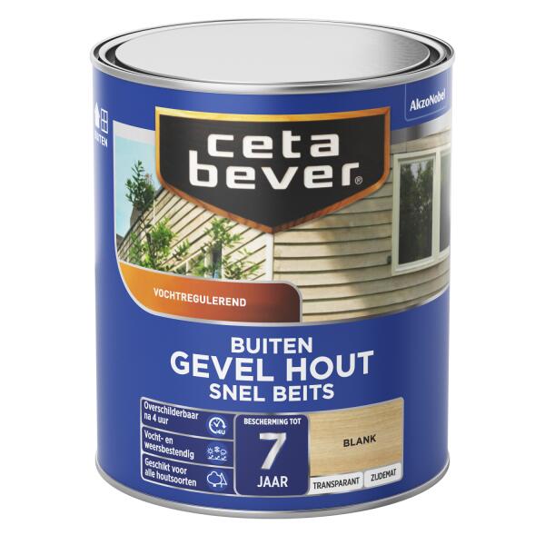  - Cetabever Snelbeits Gevel Hout transparant, blank - 750 ml