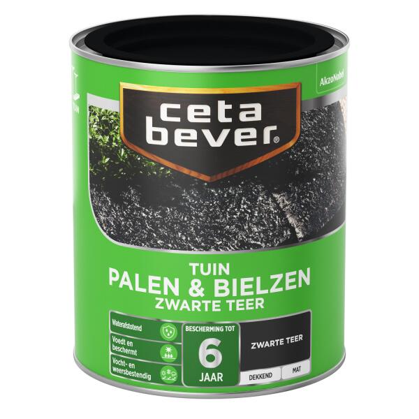  - Cetabever Tuinbeits Palen & Bielzen zwarte teer, zwarte teer - 750 ml