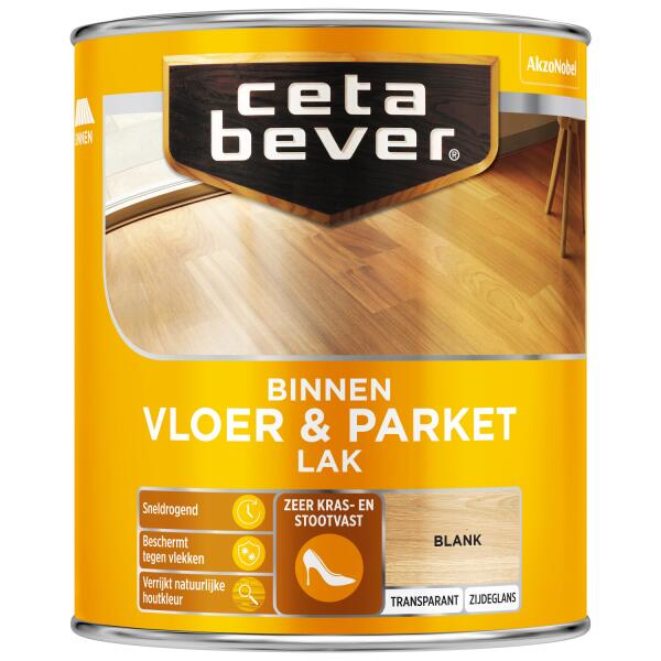 - Cetabever Vloer- & Parketlak transparant, blank - 750 ml