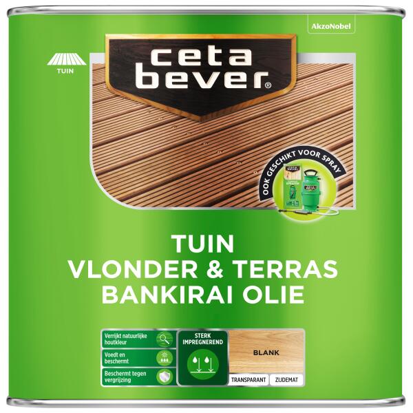  - Cetabever Vlonder- & Terrasolie Bankirai UV Proof, blank - 2,5 l