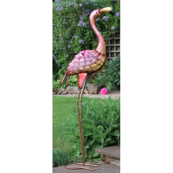  - Flamingo tuinbeeld - metaal