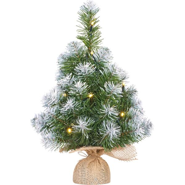  - Kerstboom frosted met verlichting - H45 cm