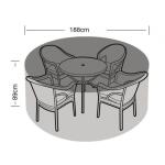 Hoes voor tuinmeubelen - ronde tafel + 4/6 stoelen