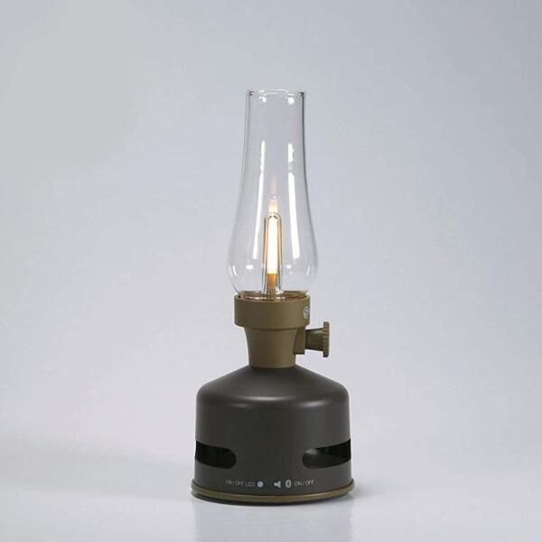  - MoriMori lamp met speaker chocoladebruin