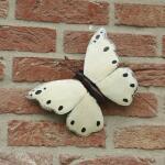 Vlinder wit muurdecoratie