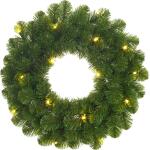Norton kerstkrans groen met led verlichting - Ø 45 cm