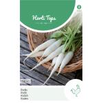 Radijs Ijskegel, Lange Witte - Raphanus sativus