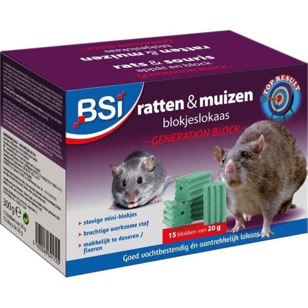 Ratten- en muizengif blokjes - 300 g