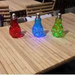 Sfeerlamp in kleuren - gloeilamp met ledslinger (4 stuks)