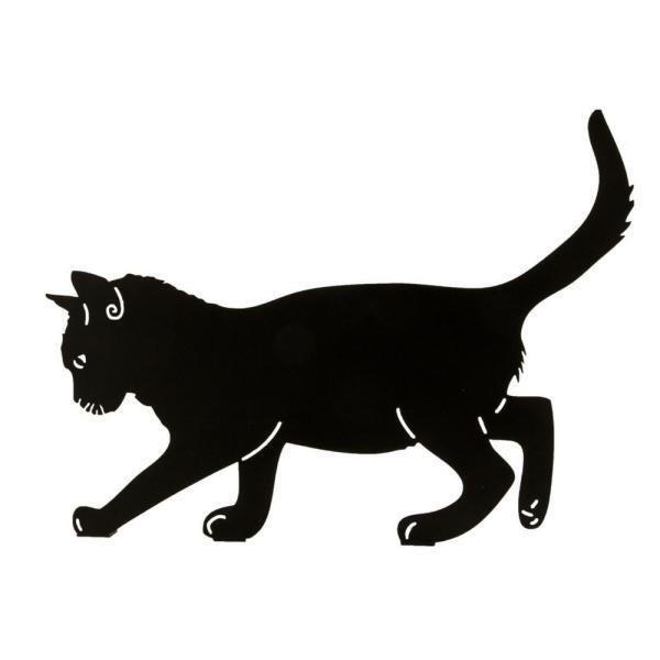  - Silhouet zwarte kat 37 x 27 cm