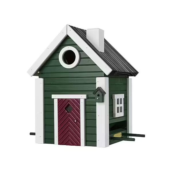 Vogelhuis + voederhuis groen