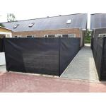 Zichtbreker - windbreker 25 x 1,5 m zwart